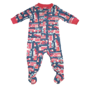 Carter's Sz. 6 Months Fire Truck Sleeper Onesie Footed PJs